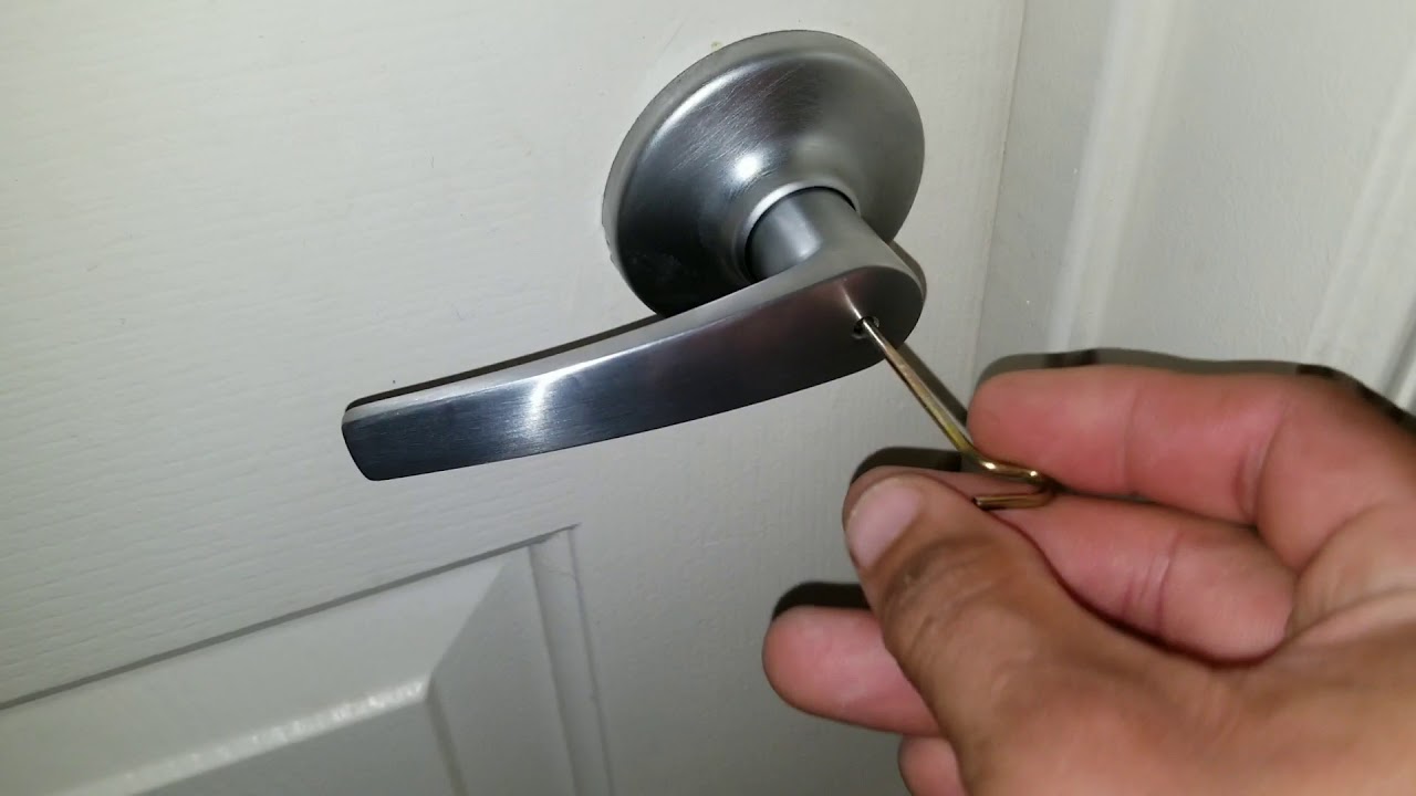 How to Unlock a Door with a Hole (Privacy Lock)